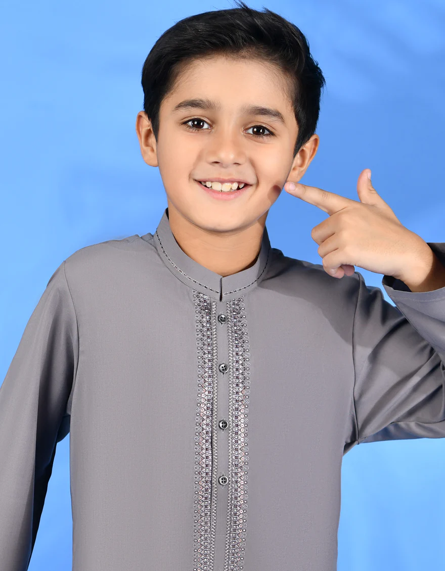 PURPLE BLENDED KAMEEZ SHALWAR | JCKS-S-39006/S24/JJ8 - Image 2