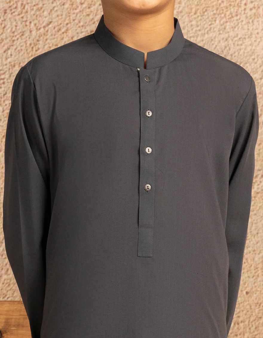 GREY BLENDED KAMEEZ SHALWAR | JCKS-S-39330/S25/JJ7 - Image 2