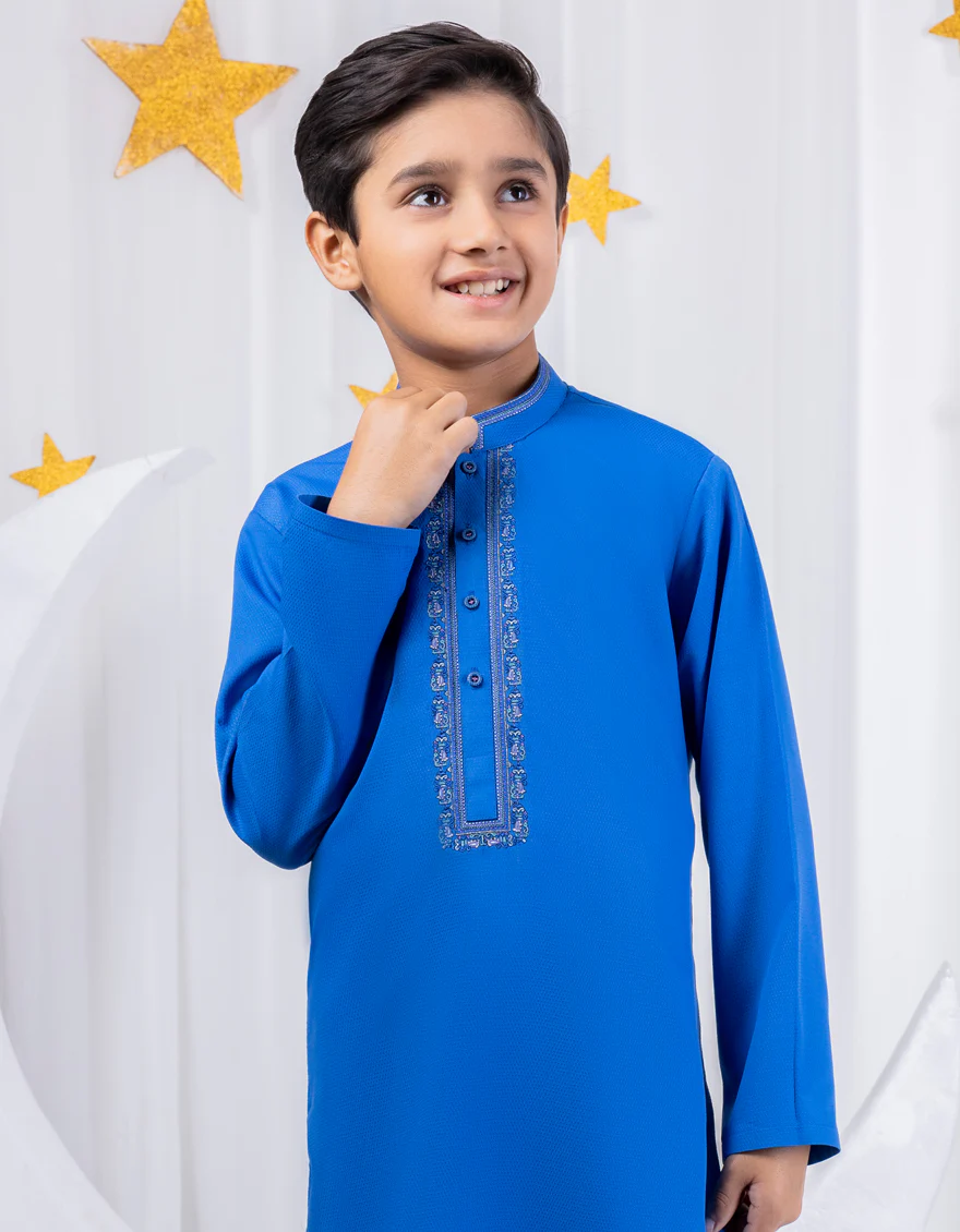BLUE KAMEEZ SHALWAR | JCKS-S-46314/S24/JJ9 - Image 2