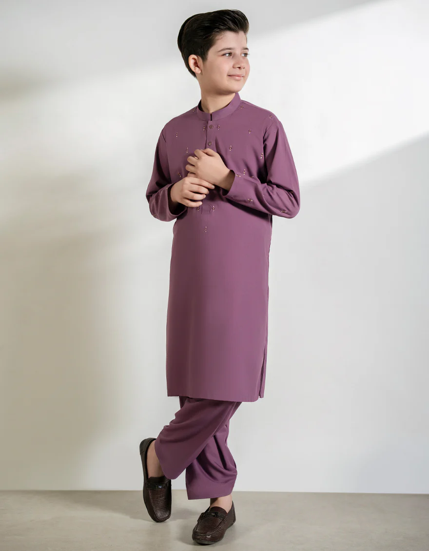 LILAC BLENDED KAMEEZ SHALWAR | JCKS-S-50206/S25/JJ9816-SF
