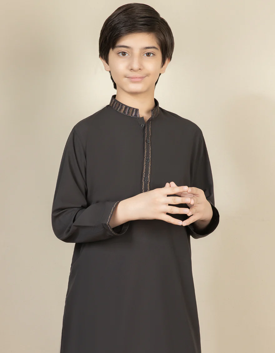 DEEP OLIVE KAMEEZ SHALWAR | JCKS-S-US-35839/S22/JJ7642-SF - Image 2