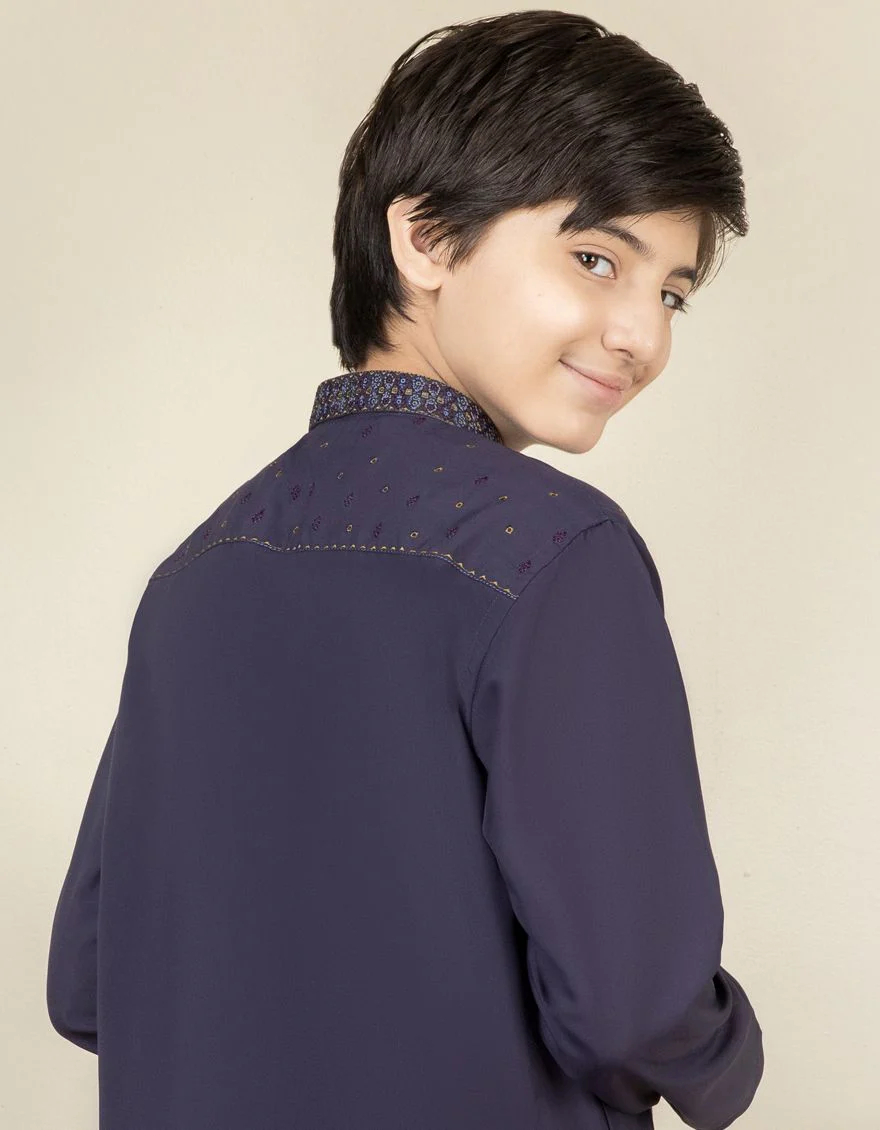 DARK PURPLE KAMEEZ SHALWAR | JCKS-S-US-38443/S22/JJ7642-SF - Image 2
