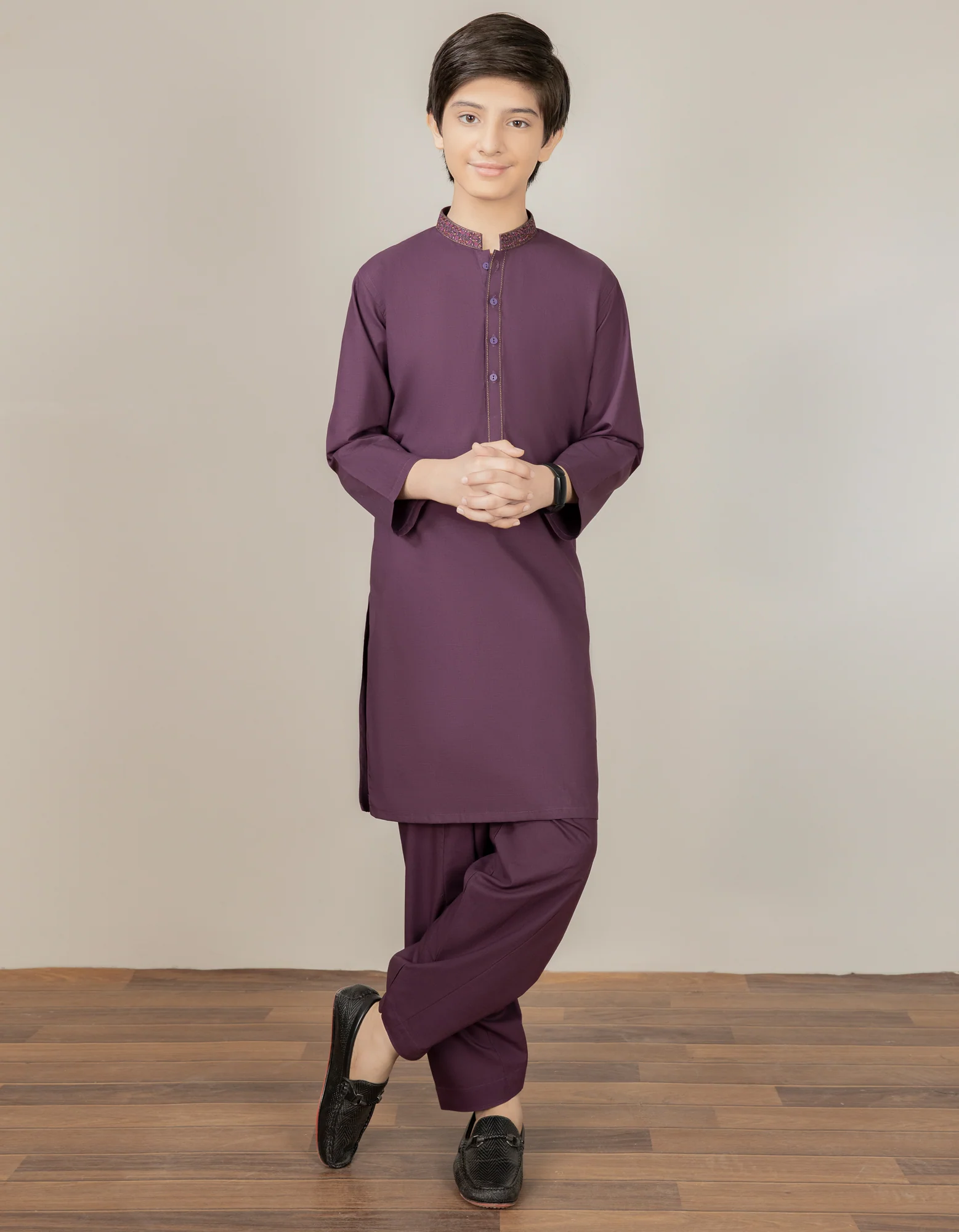 PURPLE BLENDED KAMEEZ SHALWAR | JCKS-S-US-38521/S22/JJ7622-SF