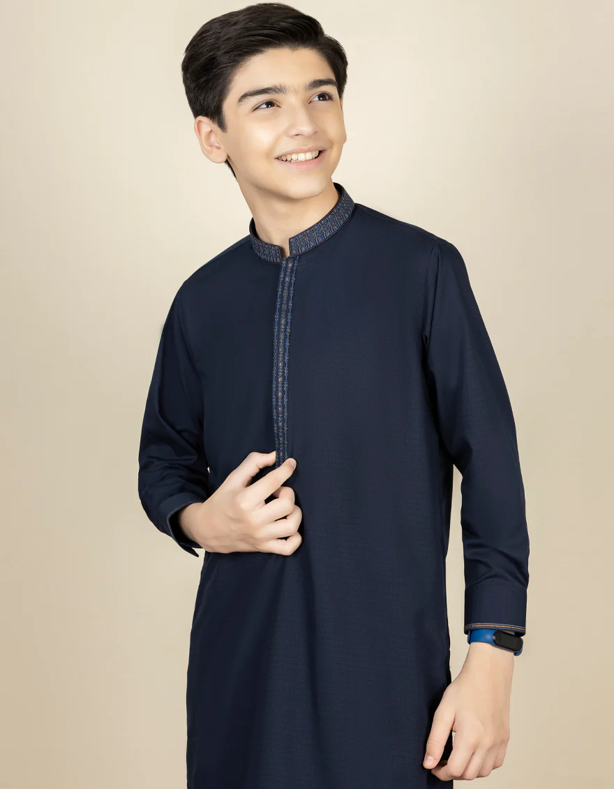 BLUE KAMEEZ SHALWAR | JCKS-S-US-39277/S22/JJ7681-FL - Image 3