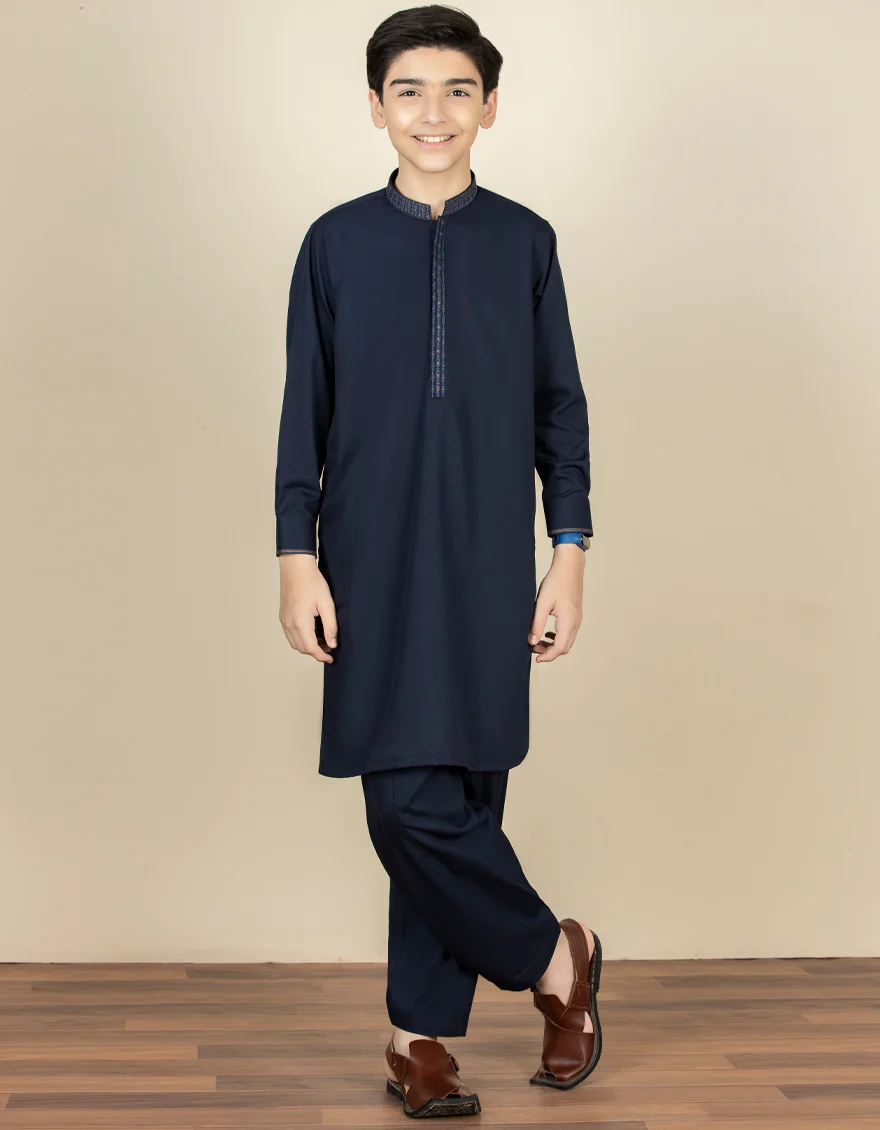 BLUE KAMEEZ SHALWAR | JCKS-S-US-39277/S22/JJ7681-FL - Image 5