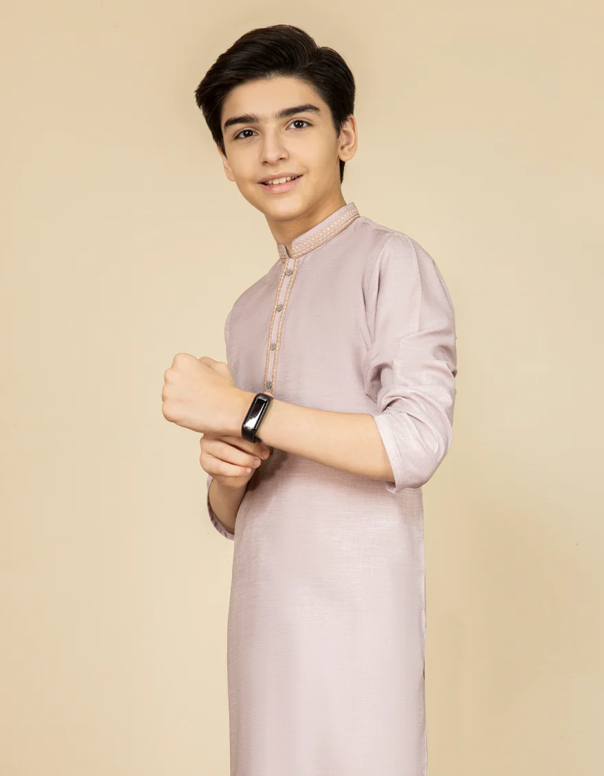 TEA PINK BLENDED KAMEEZ SHALWAR | JCKS-S-US-41135/S22/JJ7530-CL - Image 3