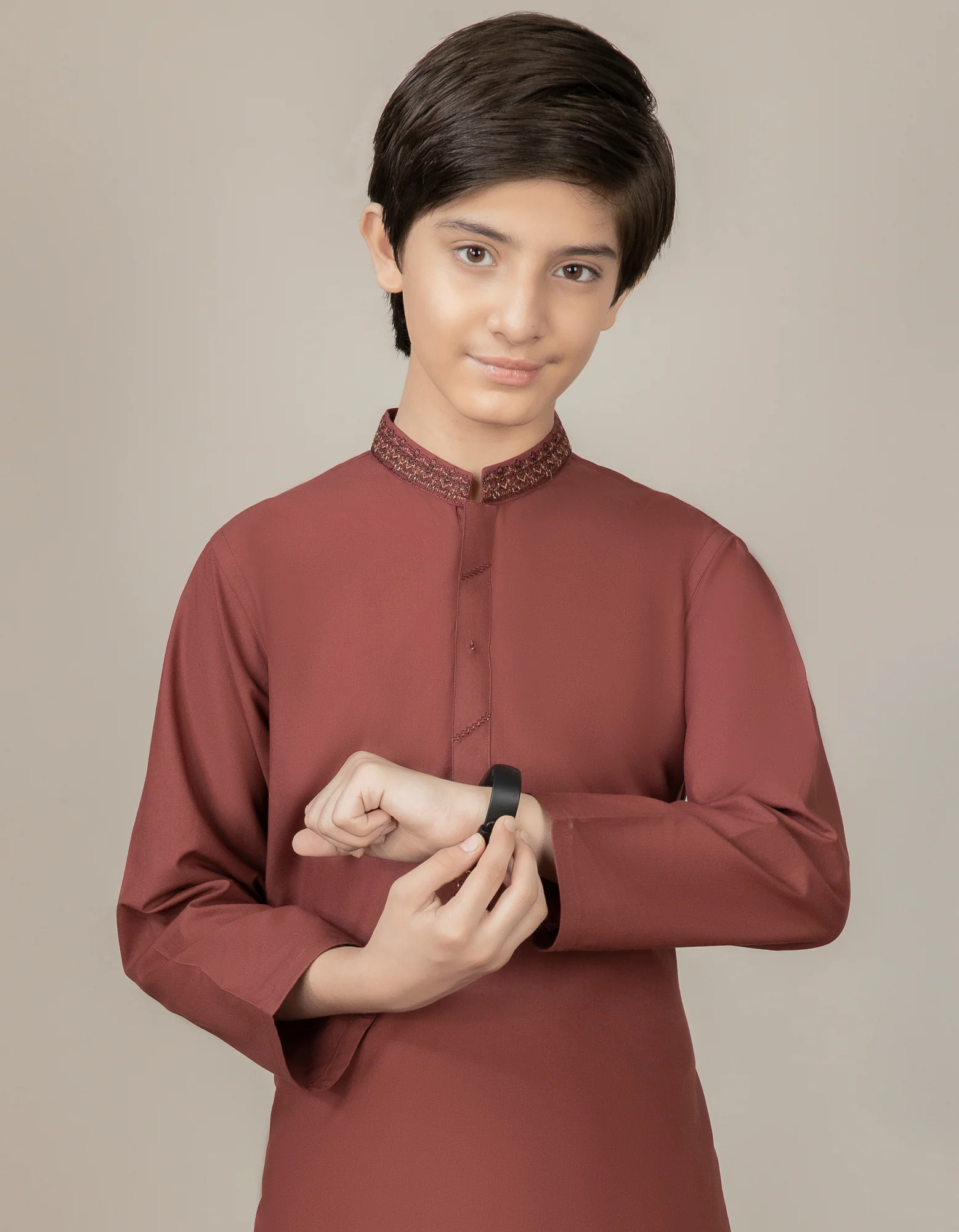 PLUM BLENDED KAMEEZ SHALWAR | JCKS-S-US-41147/S22/JJ7599-SF - Image 3