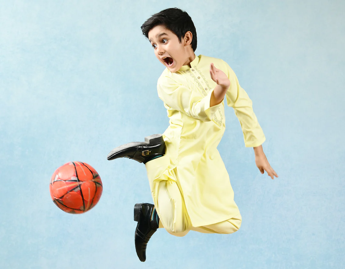 LEMON YELLOW VISCOSE KAMEEZ SHALWAR | JCKS-S-US-42402/S22/JJ8166-SF - Image 3