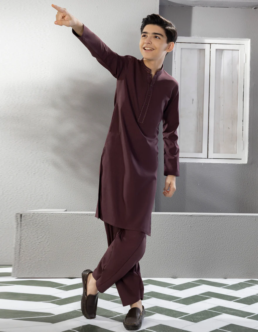 MAUVE BLENDED KAMEEZ SHALWAR | JCKS-S-US-46003/W22/JJ8275-FL - Image 3