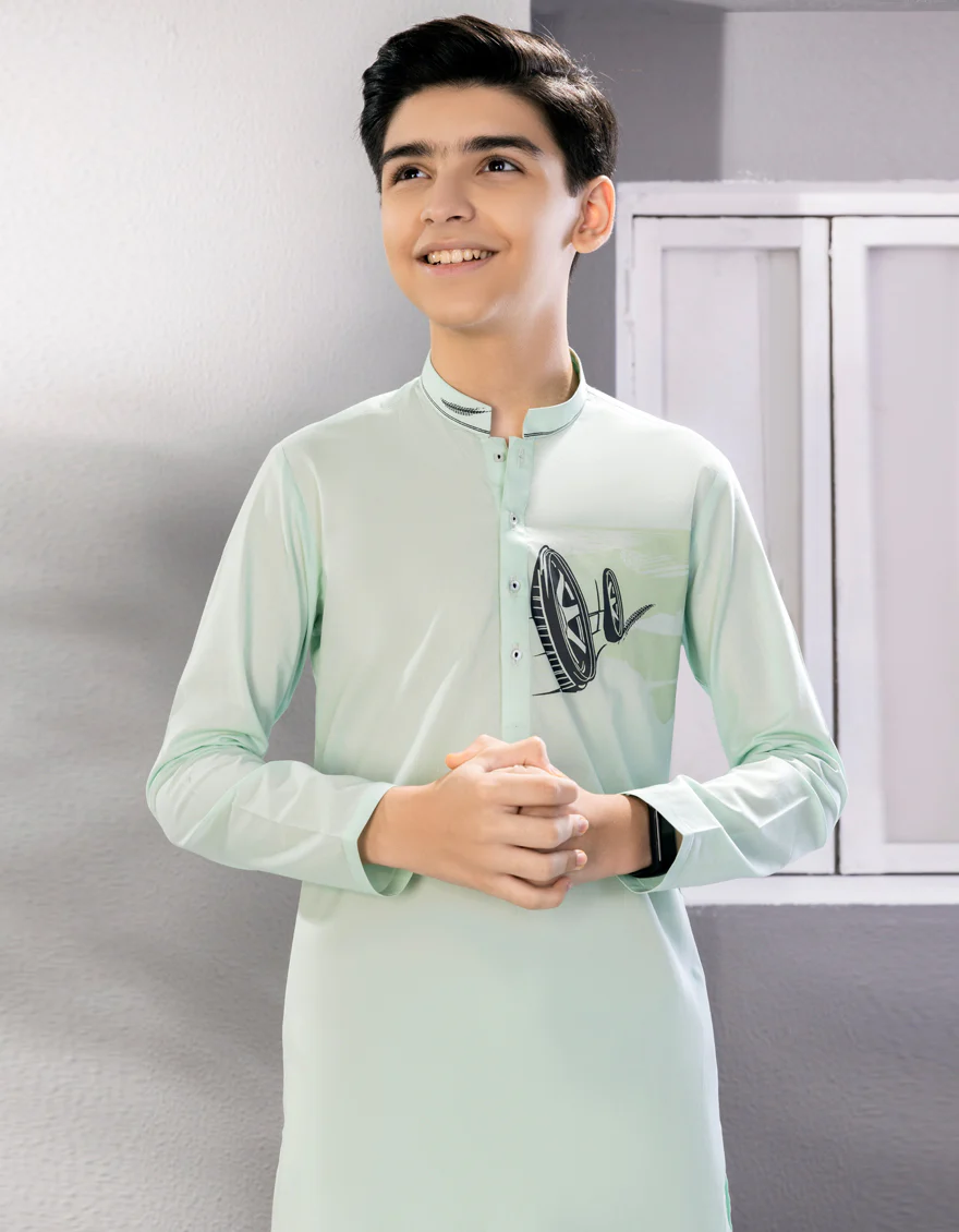 AQUA GREEN KAMEEZ SHALWAR | JCKS-S-US-46036/S23/JJ8332-CL - Image 3