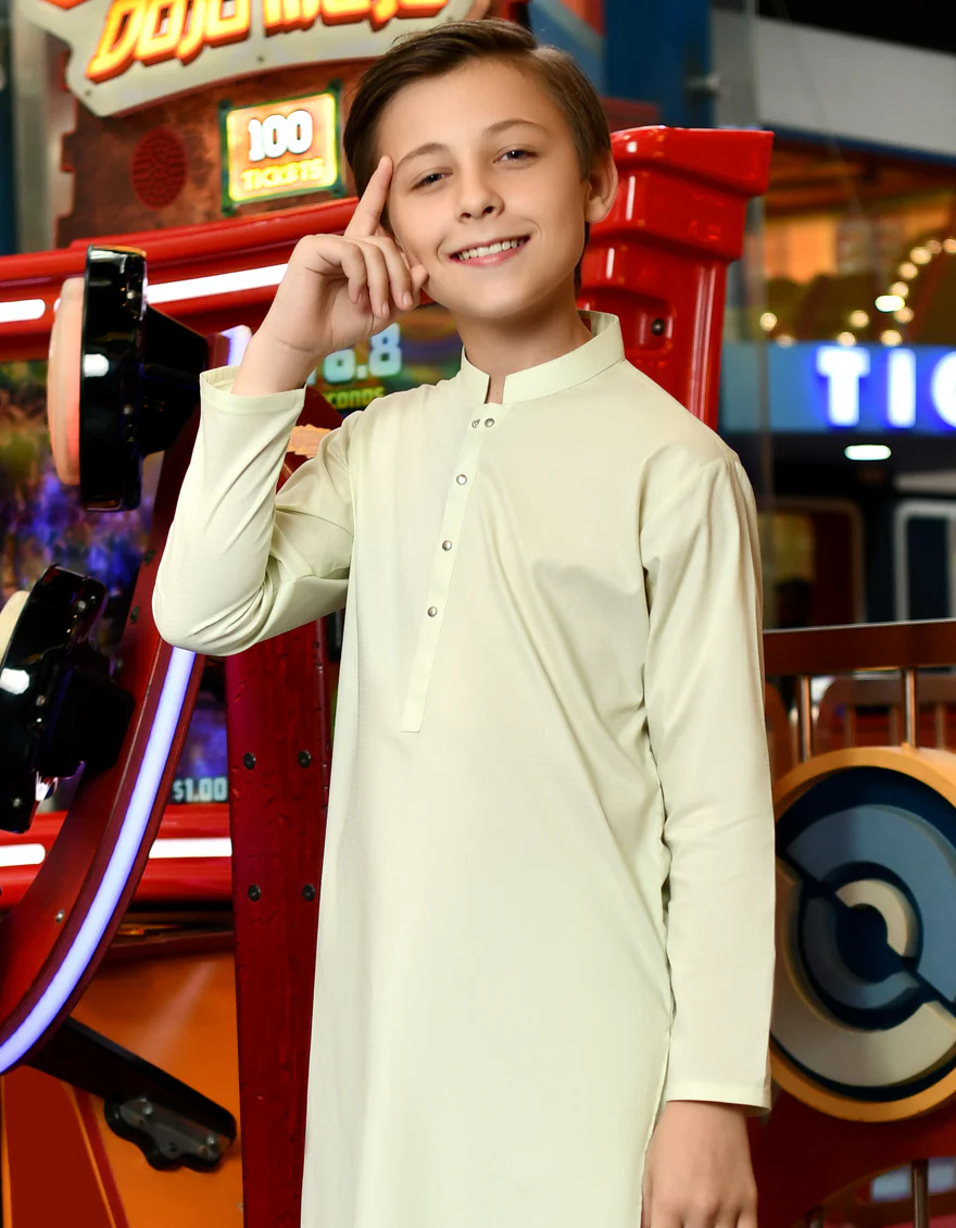 LIGHT GREEN COTTON KAMEEZ SHALWAR | JCKS-S-US-46122/S23/JJ8805-PN - Image 3