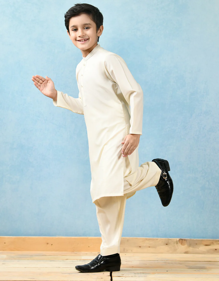 CREAM VISCOSE KAMEEZ SHALWAR | JCKS-US-43126/A22/JJ8166-SF - Image 3