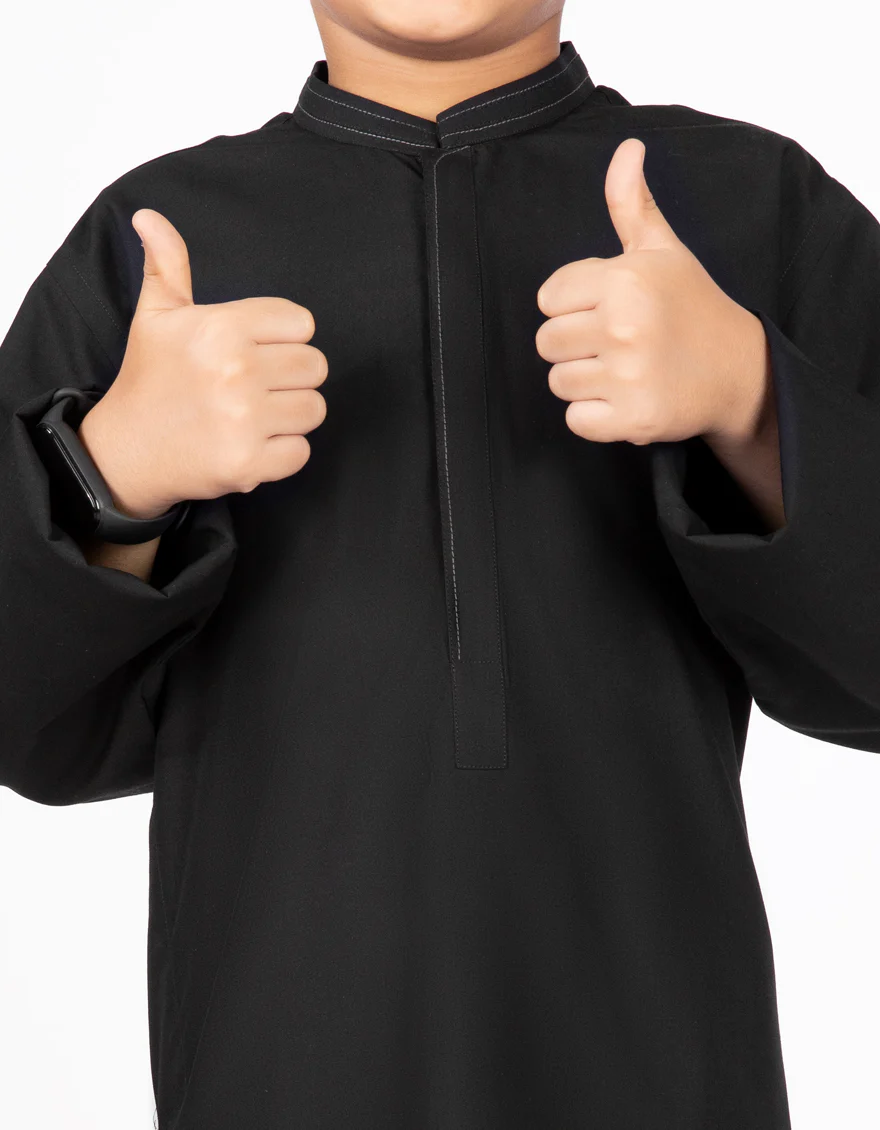 BLACK VISCOSE KAMEEZ SHALWAR | JCKS-US-43143/A22/JJ8166-CL - Image 2