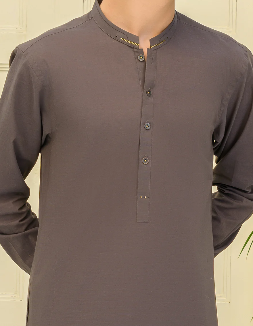BROWN BLENDED KAMEEZ SHALWAR | JCKS-US-43241/A23/JJ8868-CL - Image 3