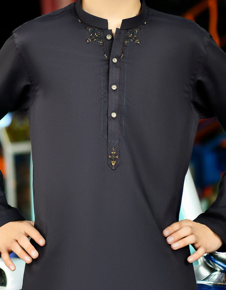PLUM BLENDED KAMEEZ SHALWAR | JCKS-US-43275/S23/JJ8812-SF - Image 2