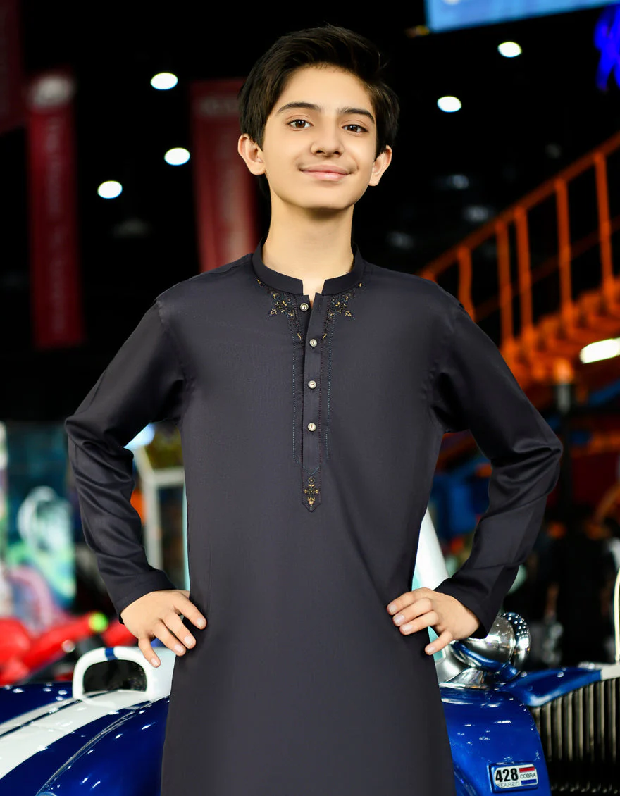 PLUM BLENDED KAMEEZ SHALWAR | JCKS-US-43275/S23/JJ8812-SF - Image 3