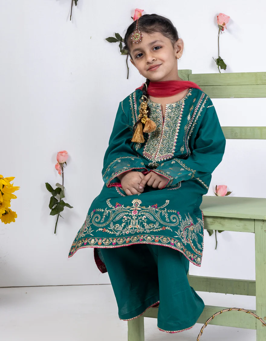 GREEN LAWN 3PC STITCHED | JGK-S-24-1902 FB/JH- - Image 3