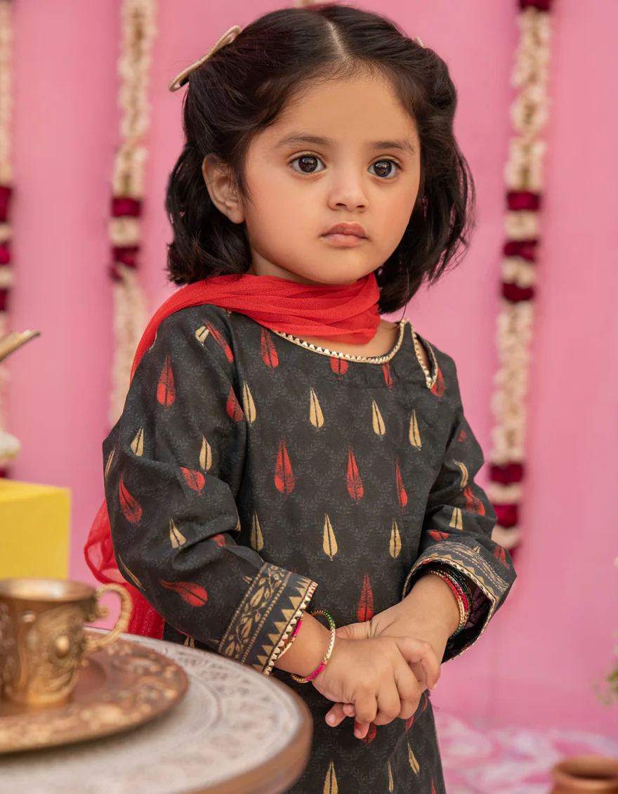BLACK LAWN 3PC STITCHED | JGK-S-24-1922 FB/BLI - Image 2