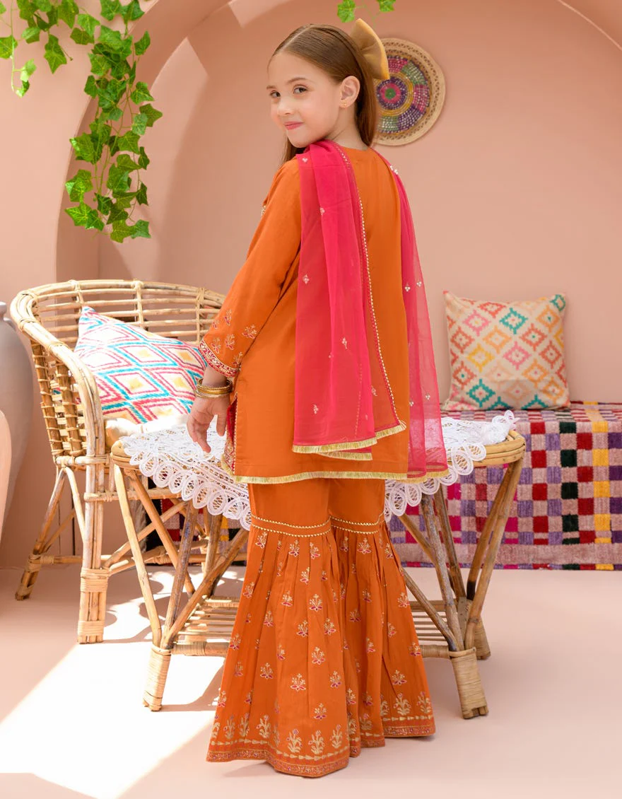 ORANGE LAWN 3PC STITCHED | JGK-S-24-1926 FB/SHIREEN-01 JH-294 - Image 2