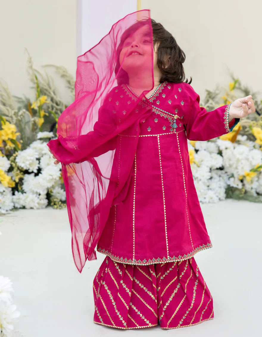 PINK LAWN 3PC STITCHED | JGK-S-24-1934 FB/ROU - Image 2
