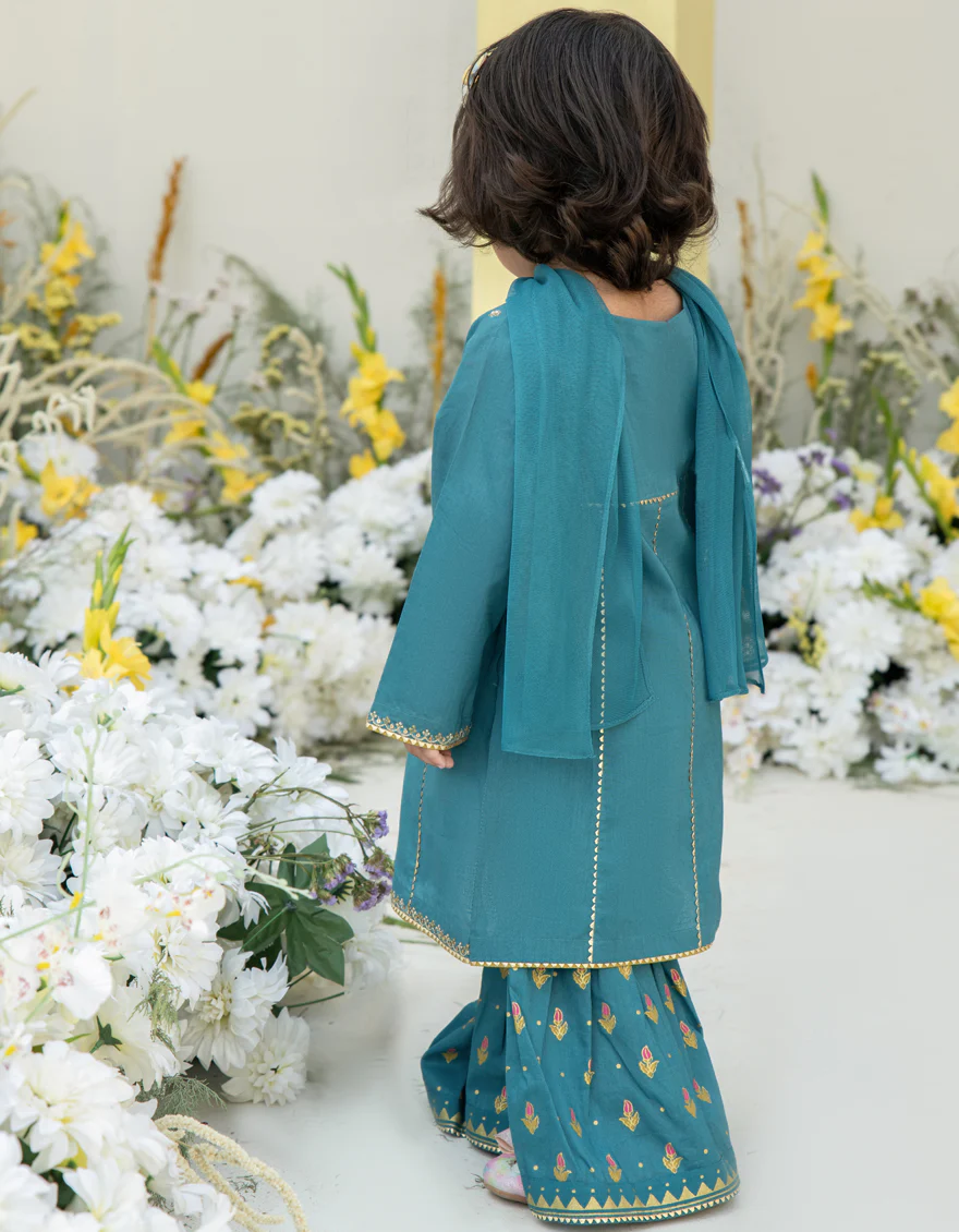 BLUE LAWN 3PC STITCHED | JGK-S-24-1936 FB/ROU - Image 2