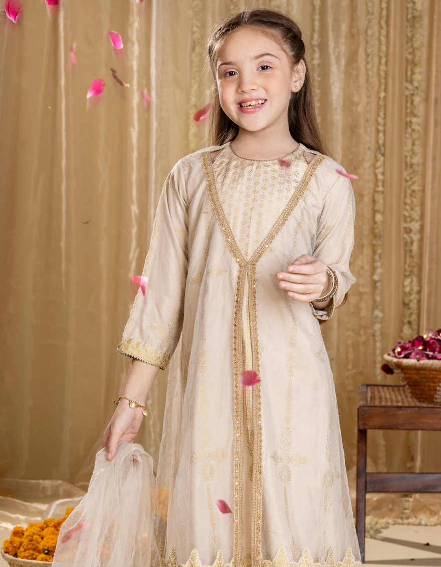 BROWN SILK 3PC STITCHED | JGK-S-JGP-25-1519 FB/RAZZLE DAZZLE-01 - Image 2