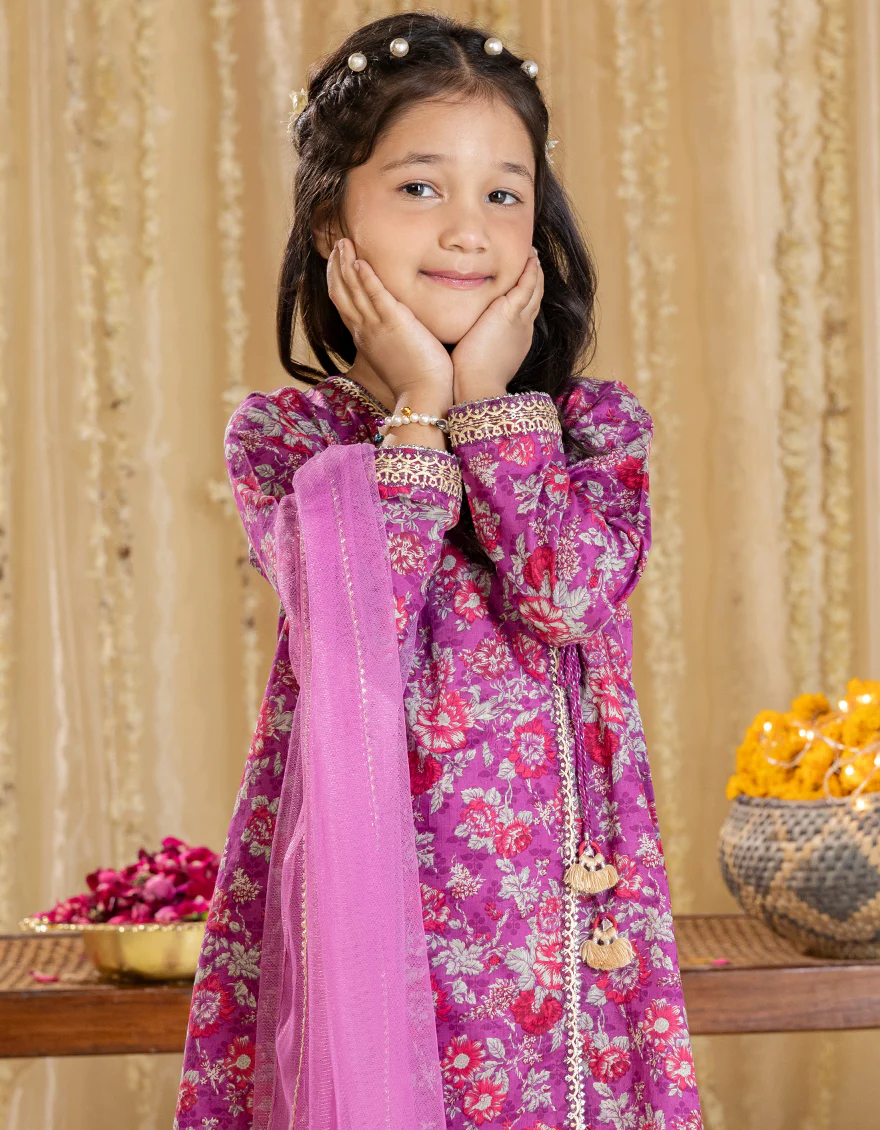 PURPLE LAWN 3PC STITCHED | JGK-S-JGP-25-1537 FB/FLORISTA-3 - Image 3