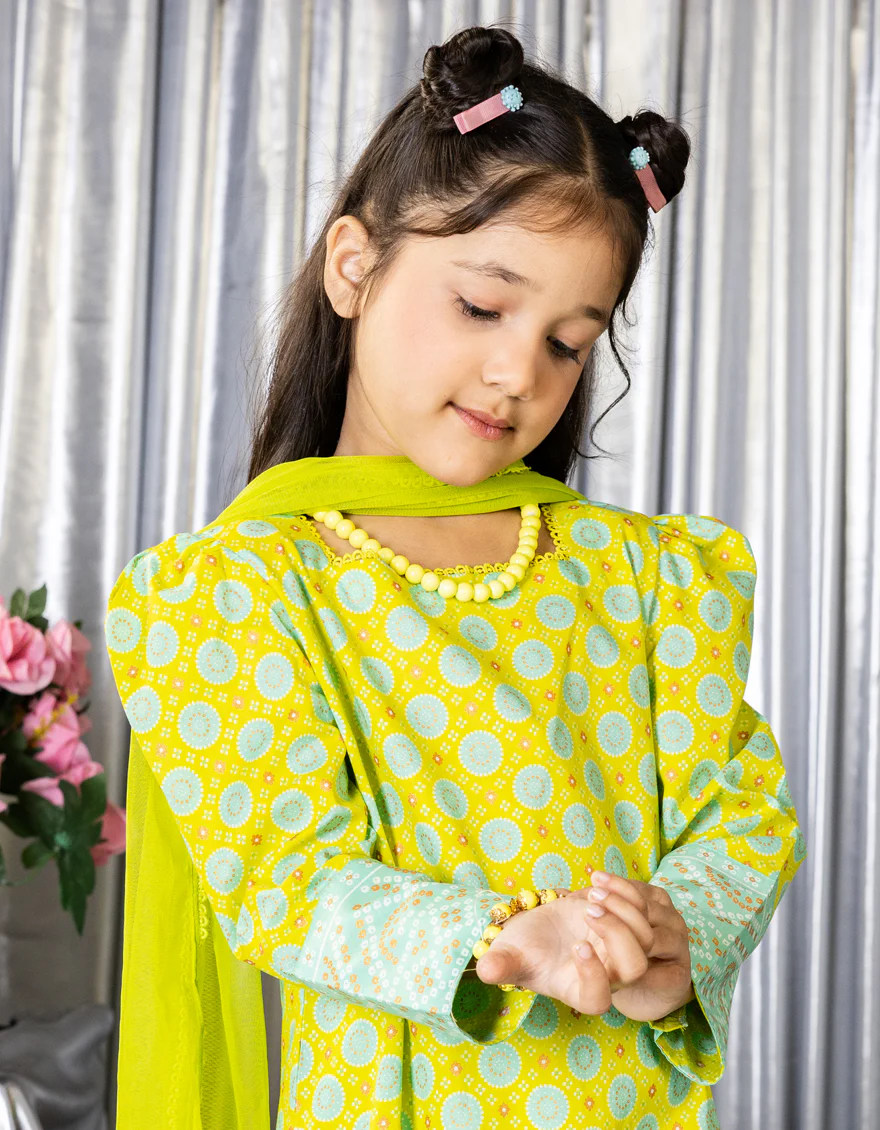 GREEN LAWN 3PC STITCHED | JGK-S-JGP-25-1544 FB/CHUNRI TREAT-2 - Image 3