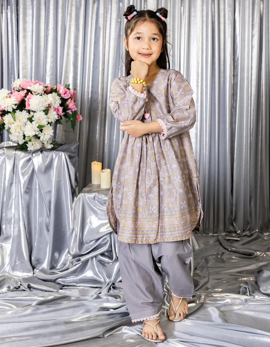 GREY LAWN 3PC STITCHED | JGK-S-JGP-25-1545 FB/CHUNRI TREAT-3