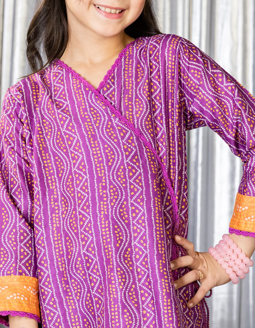 PURPLE LAWN 3PC STITCHED | JGK-S-JGP-25-1547 FB/CHUNRI TREAT-5 - Image 3