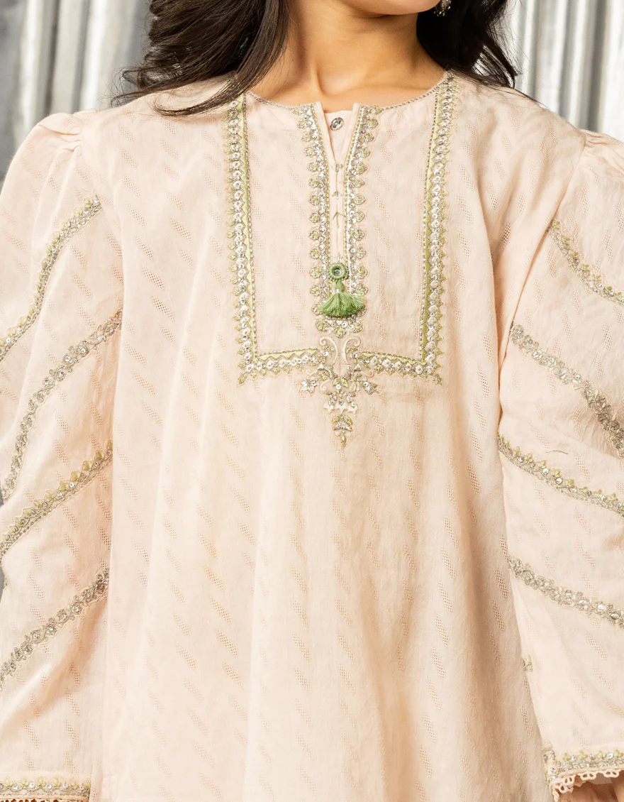 PINK DOBBY 3PC STITCHED | JGK-S-JGP-25-1562 FB/ETHNIC ADORN-2 - Image 3