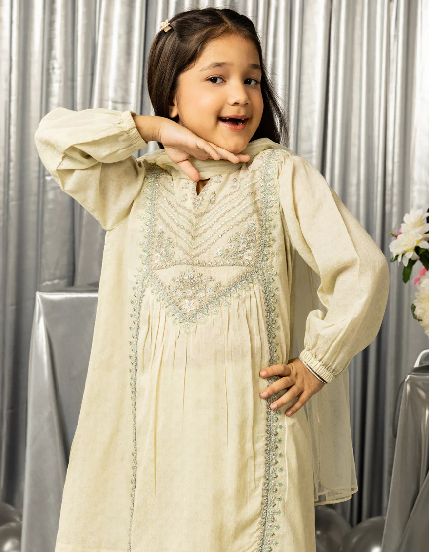 GREEN DOBBY 3PC STITCHED | JGK-S-JGP-25-1563 FB - Image 3