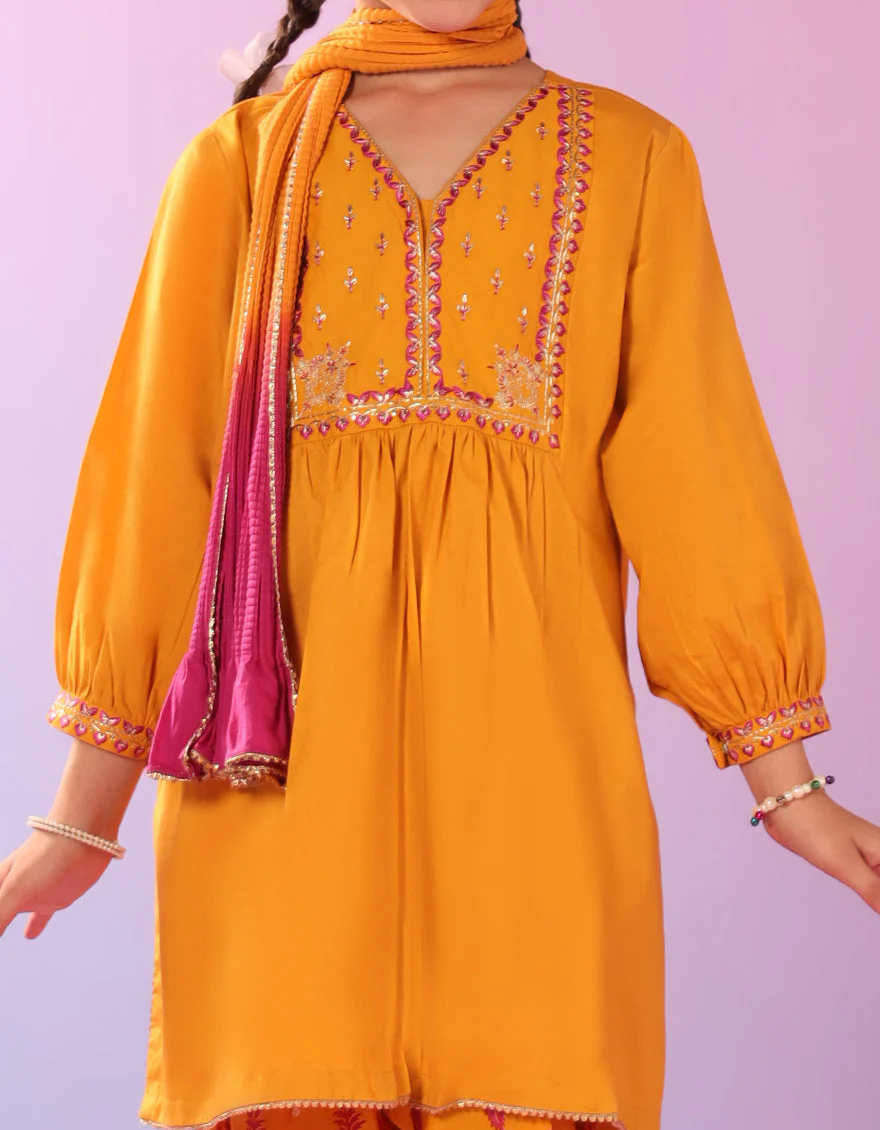 MUSTARD LAWN 3PC STITCHED | JGK-S-JGP-25-1581 FB - Image 2