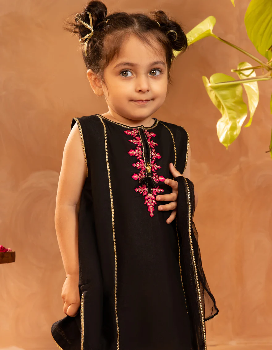 BLACK SILK 3PC STITCHED | JGK-S-JIF-25-1706 FB - Image 3