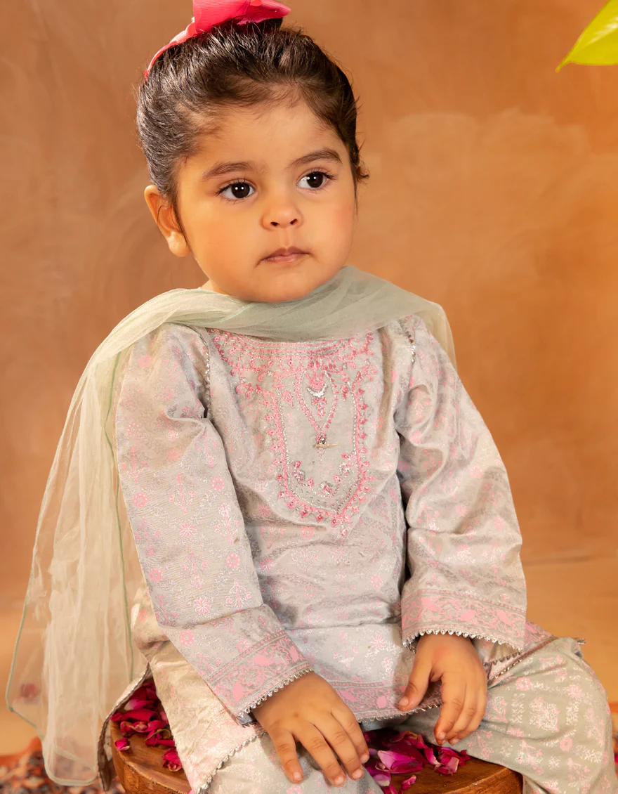 GREEN COTTON SILK 3PC STITCHED | JGK-S-JIF-25-1708 FB/IRIS-08 - Image 2