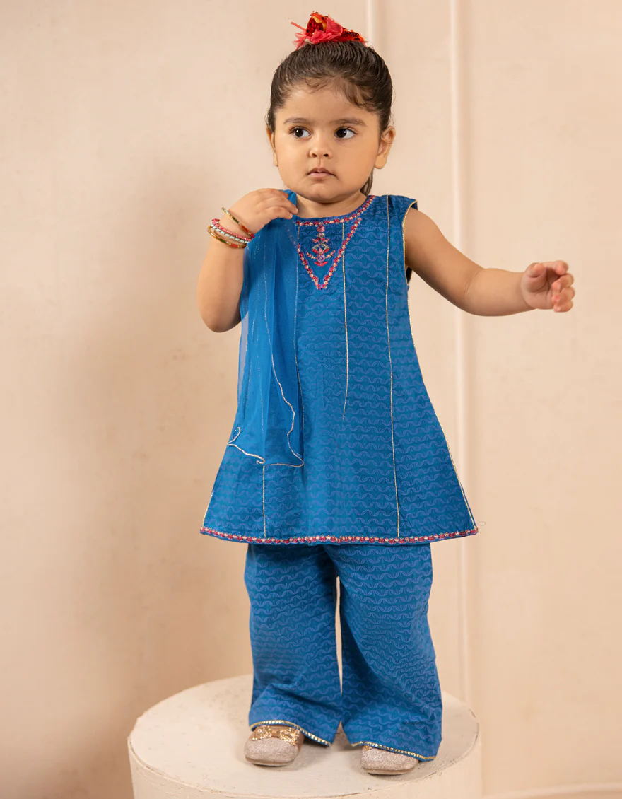 BLUE LAWN 3PC STITCHED | JGK-S-JIF-25-1713 FB - Image 4