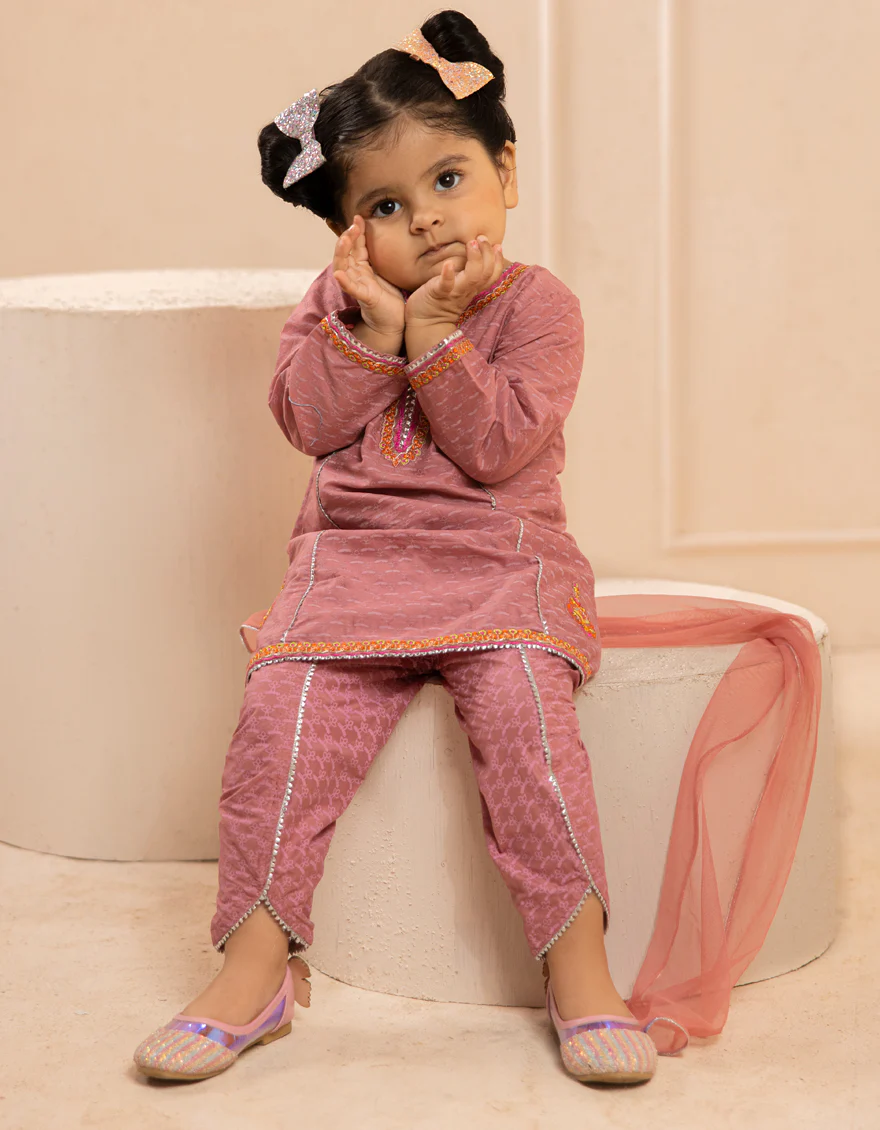 PINK LAWN 3PC STITCHED | JGK-S-JIF-25-1717 FB - Image 3