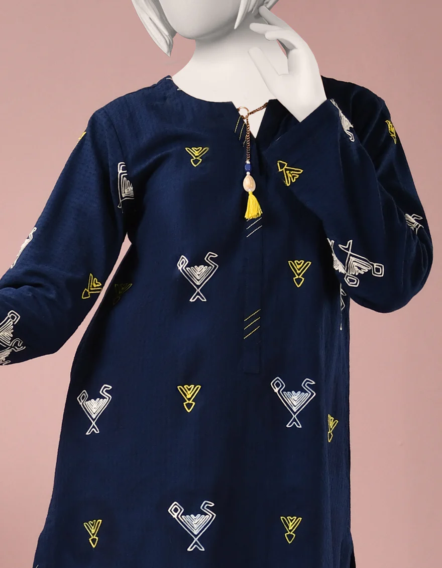 BLUE DOBBY 2PC STITCHED | JGK-S-JJT2-US-22-035 FB/MIX-3903 - Image 3