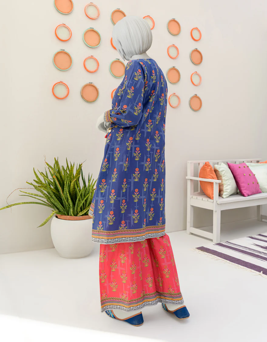 BLUE CAMBRIC 2PC STITCHED | JGK-S-JJT2-US-23-056 FB/MALA (23-2175) - Image 2