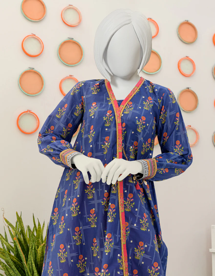 BLUE CAMBRIC 2PC STITCHED | JGK-S-JJT2-US-23-056 FB/MALA (23-2175) - Image 3