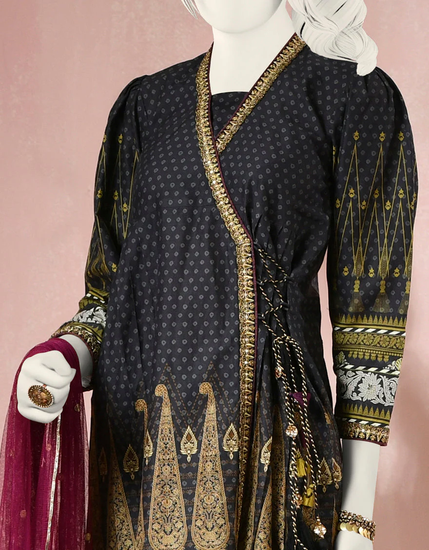 BLACK CAMBRIC 3PC STITCHED | JGK-S-JJTS-US-22-015 FB/22-2207 - Image 2