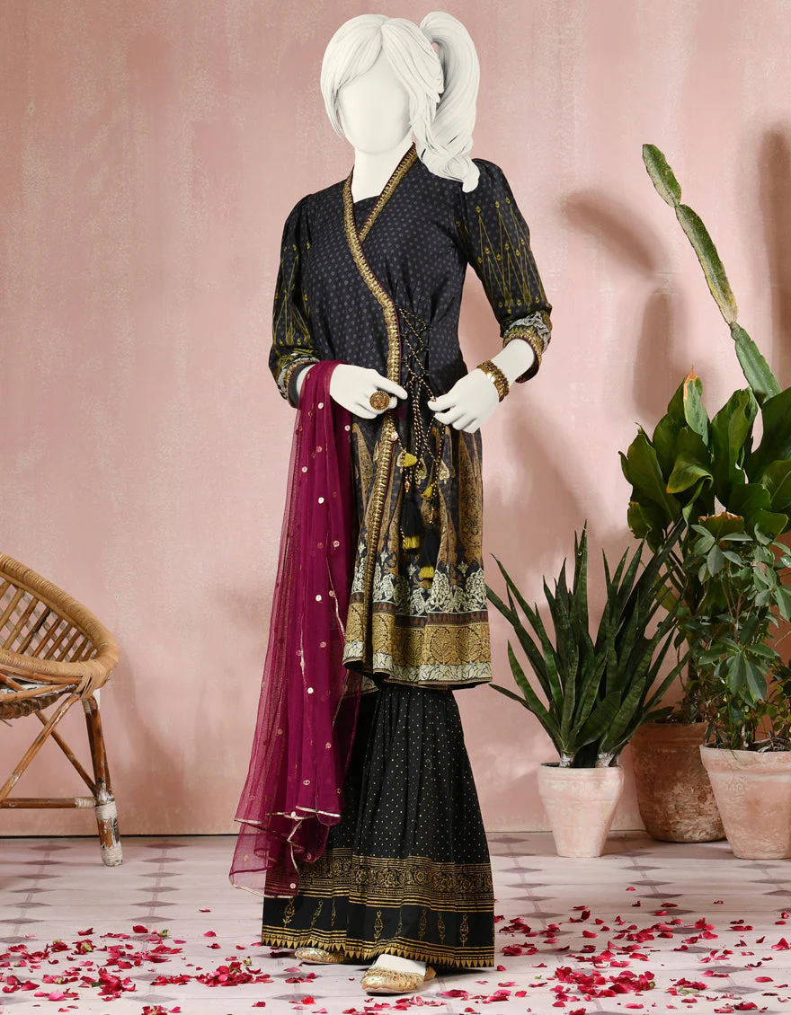 BLACK CAMBRIC 3PC STITCHED | JGK-S-JJTS-US-22-015 FB/22-2207 - Image 3