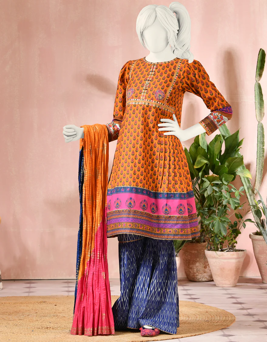 ORANGE DIGITAL 3PC STITCHED | JGK-S-JJTS-US-22-022 FB/GEETI - Image 4