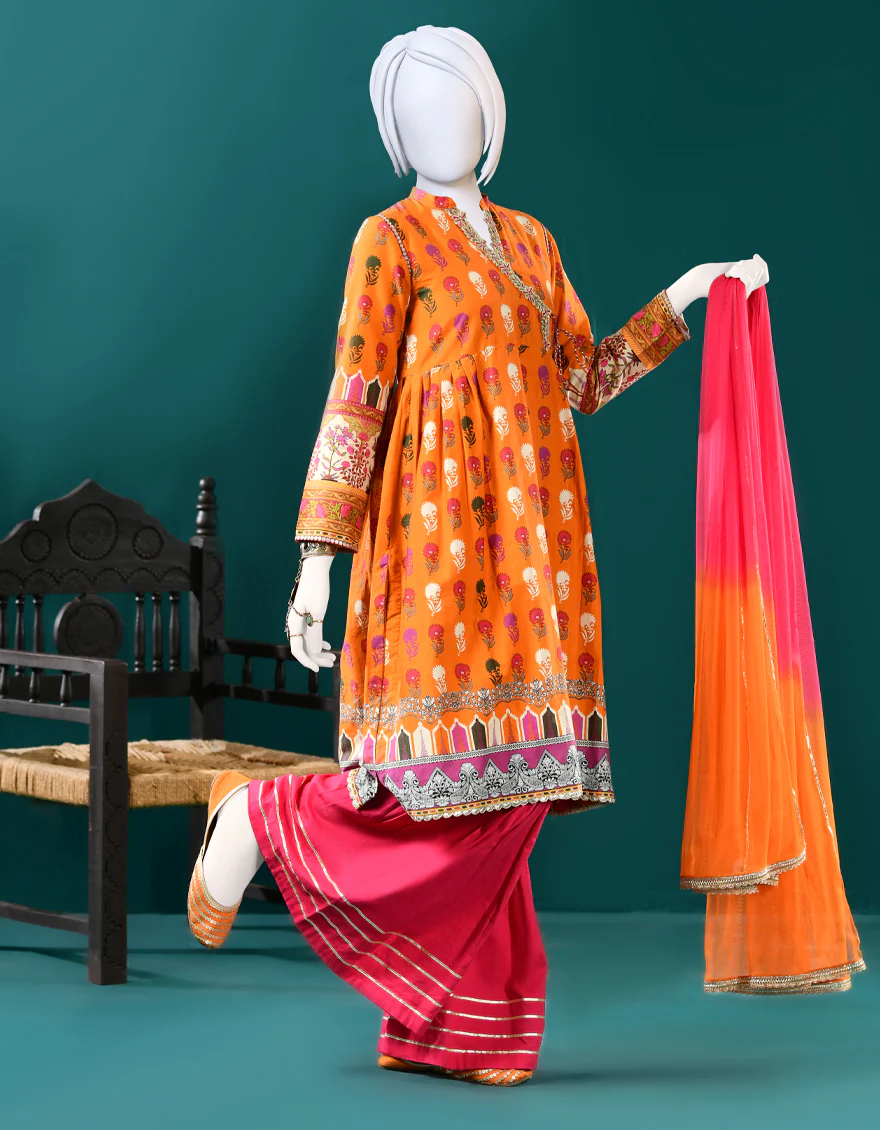 ORANGE CAMBRIC 3PC STITCHED | JGK-S-JJTS-US-22-031 FB/EMI-22-3167 - Image 3