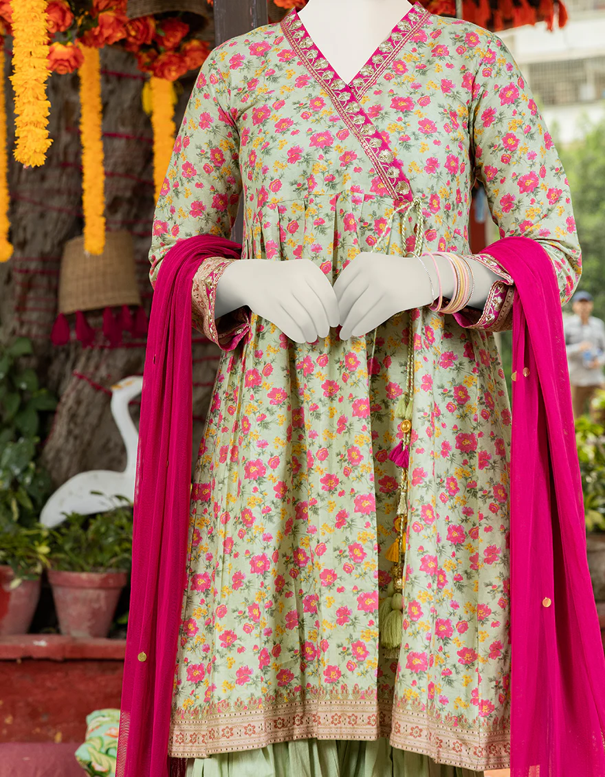 GREEN CAMBRIC 3PC STITCHED | JGK-S-JJTS-US-23-048 FB/JA-909 - Image 2