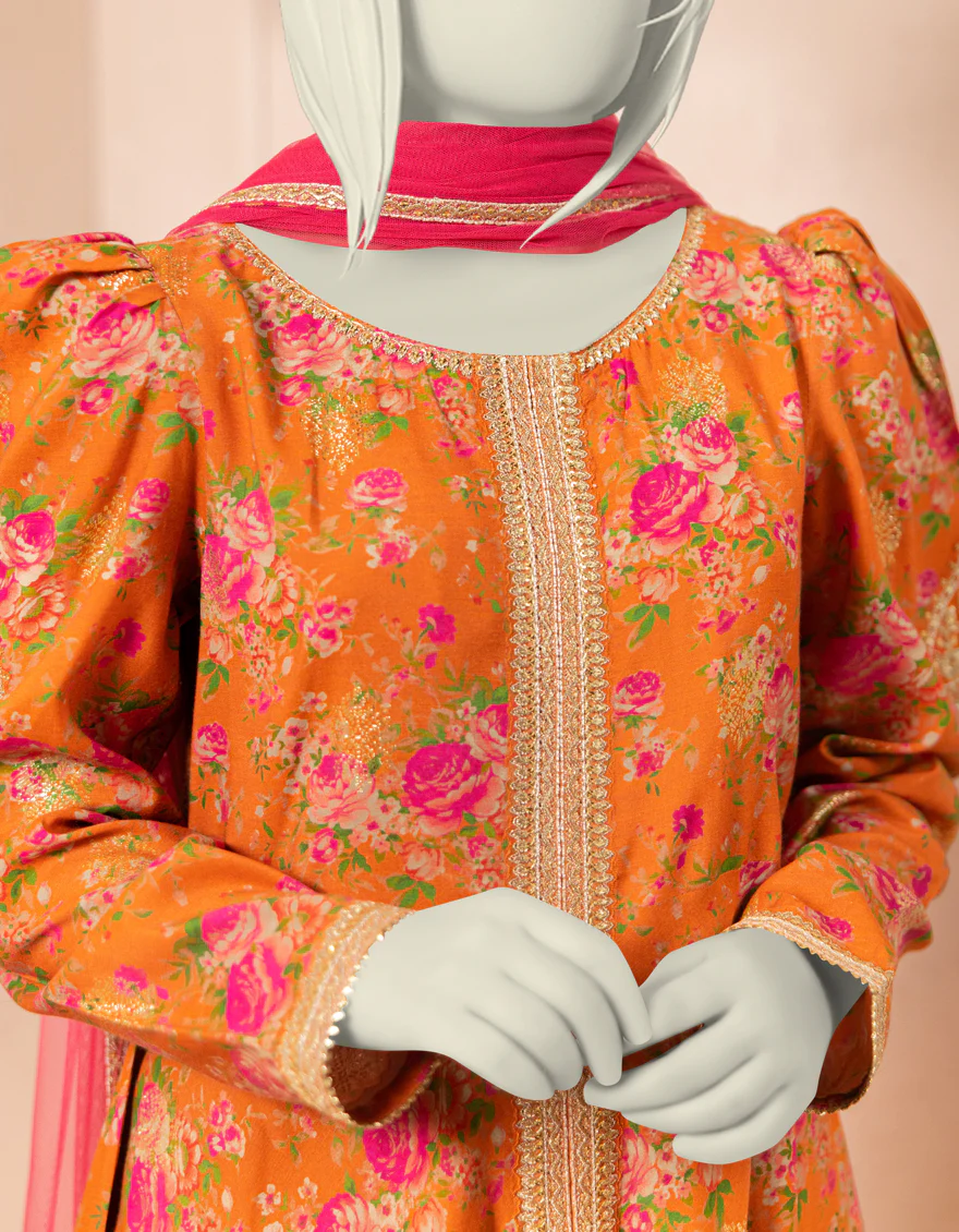 ORANGE TEXTURED 3PC STITCHED | JGK-S-JTF-25-760 FB/ - Image 2
