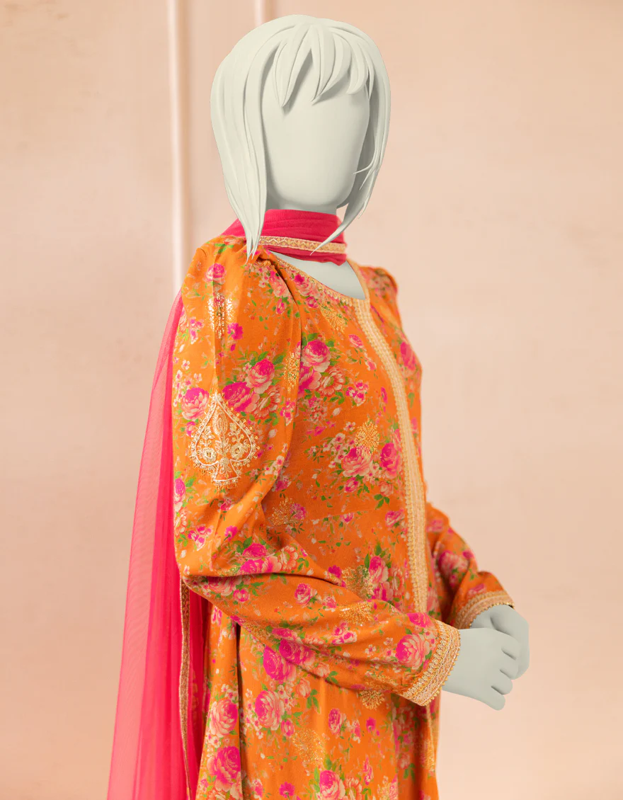 ORANGE TEXTURED 3PC STITCHED | JGK-S-JTF-25-760 FB/ - Image 3
