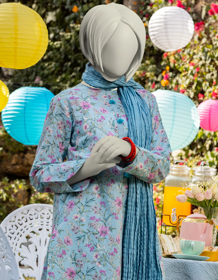 BLUE LAWN 3PC STITCHED | JGK-S-JTP-25-602 FB/BASICS-02 - Image 3