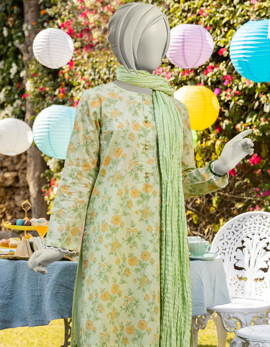GREEN LAWN 3PC STITCHED | JGK-S-JTP-25-603 FB/BASICS-03 - Image 2