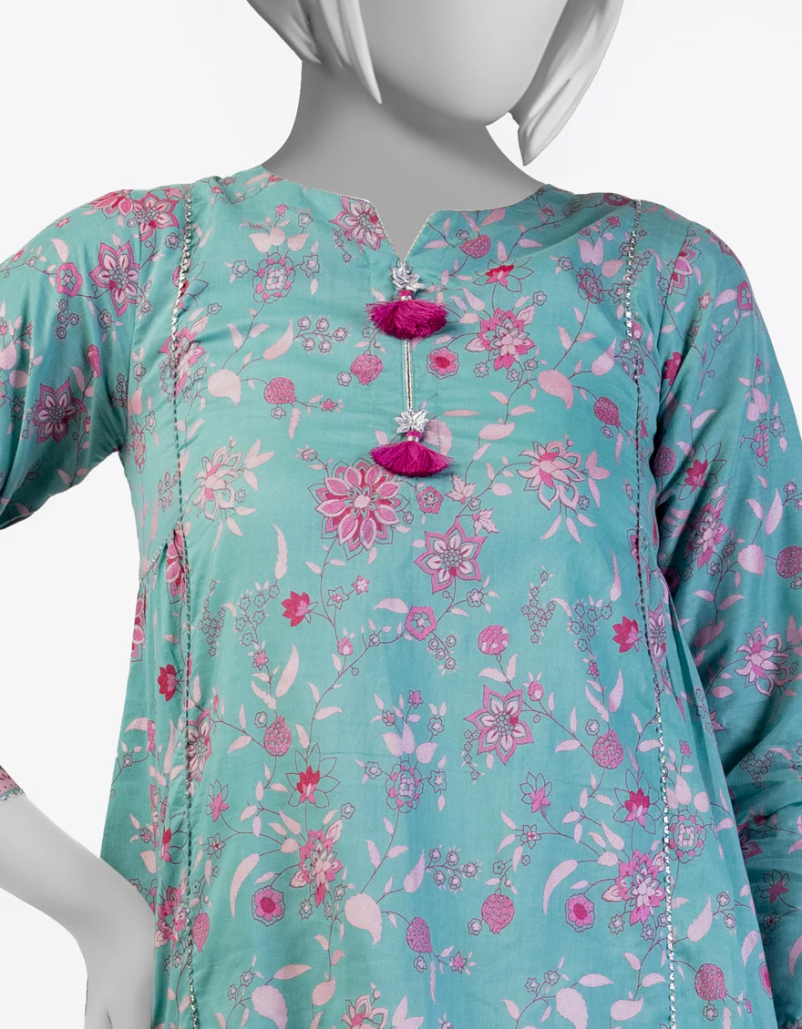 BLUE LAWN 3PC STITCHED | JGK-S-JTP-25-610 FB/CHAMAK-02 - Image 2